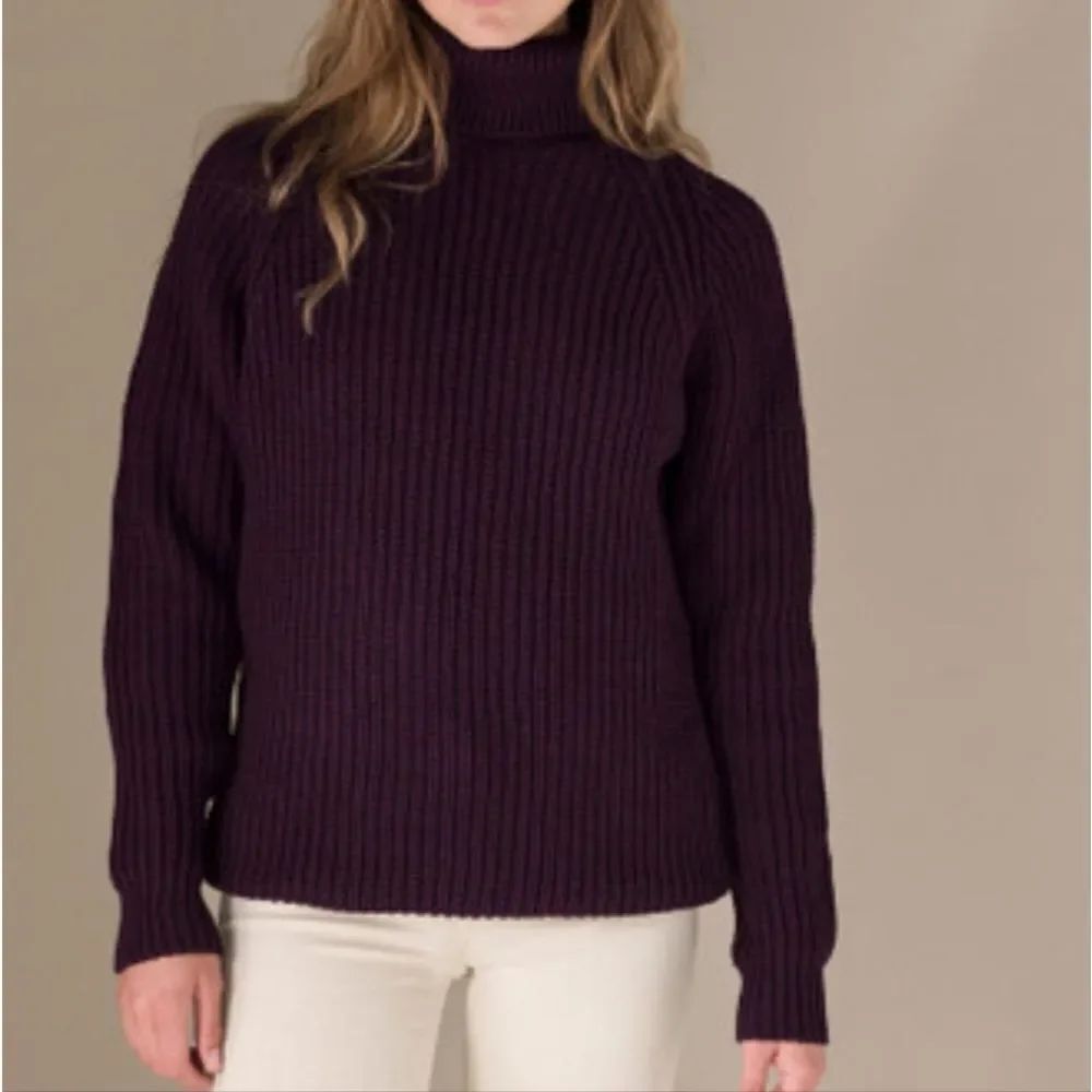 Carolyn Taylor Purple Long Sleeve Knit Turtleneck Sweater Size M